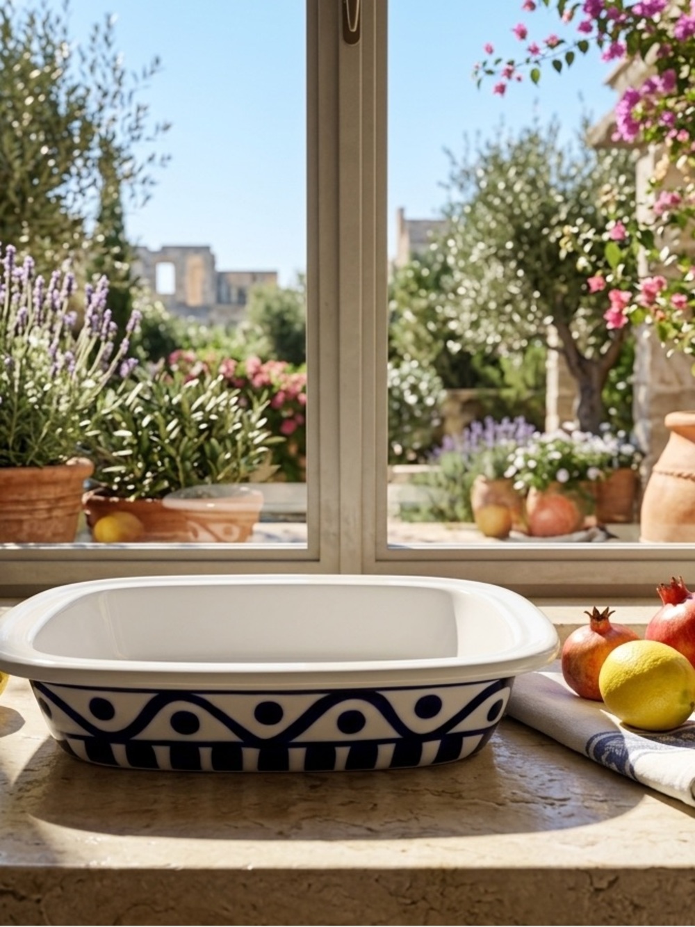 Dansk Arabesque Ceramic Square Baker Serving Dish